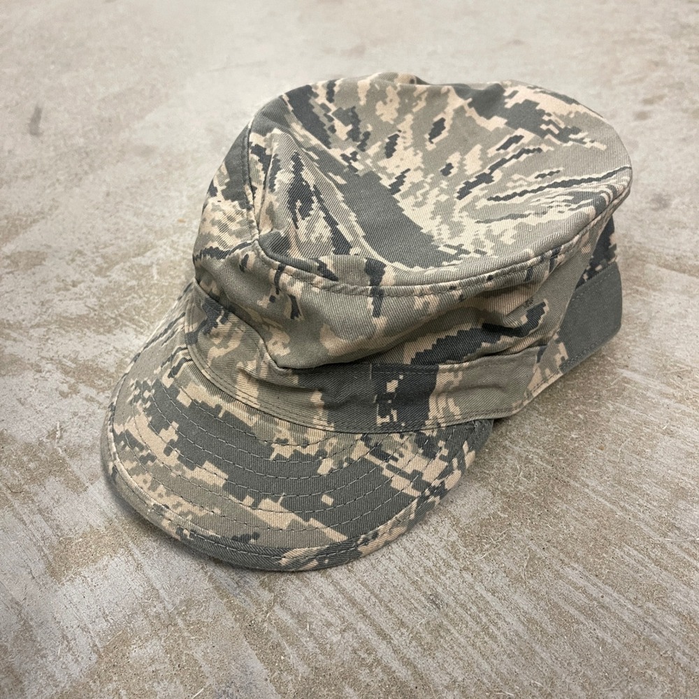 US Air Force Digital Tiger Stripe Camo Utility Patrol Cap Hat Sekri Size 7 1/8